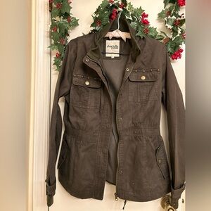 Charlotte Russe Women’s Khaki Green Jacket- Size Large. Used great condition